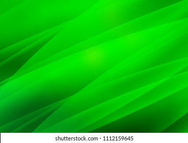 Light Green vector cover with long lines. Decorative shining illustration with lines on abstract template. The pattern can be used as ads, poster, banner for commercial.