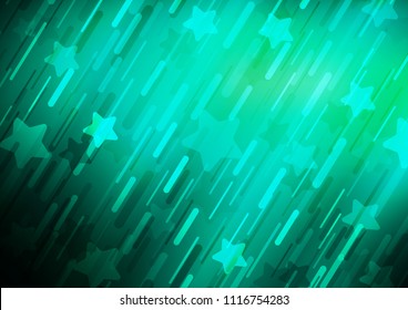 Light Green vector cover with long lines. Blurred decorative design in simple style with lines. The template can be used as a background.