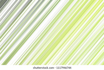 Light Green vector cover with long diagonal lines. Glitter abstract illustration with colored sticks. Best design for your ad, poster, banner.