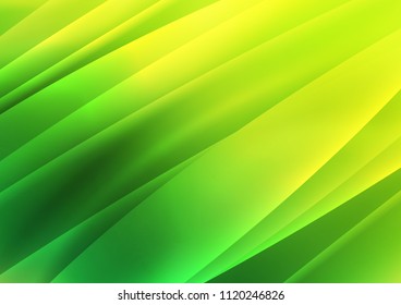 Light Green vector cover with long lines. Shining colored illustration with narrow lines. The pattern can be used for busines ad, booklets, leaflets