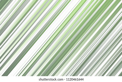 Light Green vector cover with long lines. Shining colored illustration with narrow lines. Best design for your ad, poster, banner.