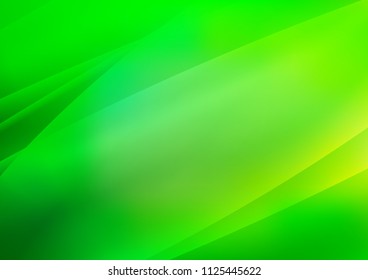 Light Green vector cover with long diagonal lines. Decorative shining illustration with lines on abstract template. The pattern can be used for business ad, booklets, leaflets