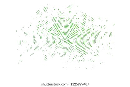Light Green vector cover with long lines. Modern geometrical abstract illustration with staves. The pattern can be used for websites.