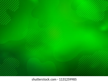 Light Green vector cover with long lines. Decorative shining illustration with lines on abstract template. Smart design for your business advert.