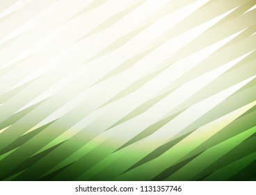 Light Green vector cover with long lines. Modern geometrical abstract illustration with staves. Smart design for your business advert.