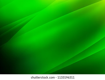 Light Green vector cover with long lines. Blurred decorative design in simple style with lines. Best design for your ad, poster, banner.
