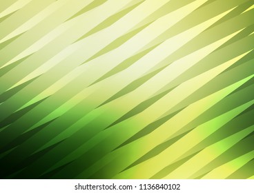 Light Green vector cover with long crossing lines. Decorative shining illustration with lines on abstract template. The pattern can be used for busines ad, booklets, leaflets