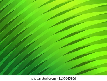 Light Green vector cover with long lines. Glitter abstract illustration with colored sticks. The pattern can be used as ads, poster, banner for commercial.
