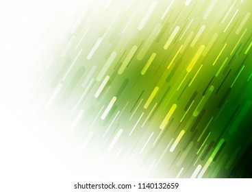 Light Green vector cover with long lines. Decorative shining illustration with lines on abstract template. The pattern can be used for busines ad, booklets, leaflets