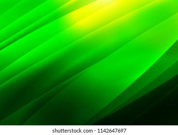 Light Green vector cover with long lines. Blurred decorative design in simple style with lines. The pattern can be used as ads, poster, banner for commercial.