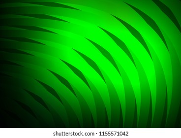 Light Green vector cover with long lines. Lines on blurred abstract background with gradient. Smart design for your business advert.