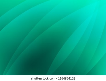 Light Green vector cover with long lines. Modern geometrical abstract illustration with staves. Smart design for your business advert.