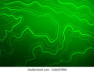 Light Green vector cover with long lines. Glitter abstract illustration with colored sticks. The pattern can be used as ads, poster, banner for commercial.