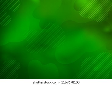 Light Green vector cover with long lines. Lines on blurred abstract background with gradient. The pattern can be used as ads, poster, banner for commercial.