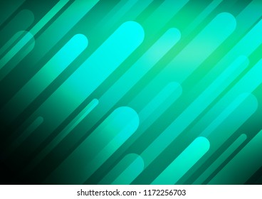 Light Green vector cover with long lines. Blurred decorative design in simple style with lines. Smart design for your business advert.