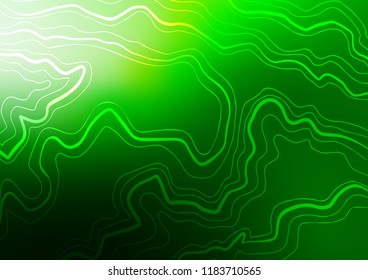 Light Green vector cover with long lines. Shining colored illustration with narrow lines. Best design for your ad, poster, banner.