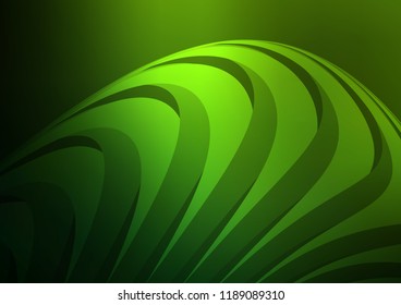 Light Green vector cover with long lines. Shining colored illustration with narrow lines. The pattern can be used for websites.