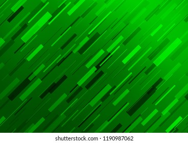 Light Green vector cover with long lines. Blurred decorative design in simple style with lines. The pattern can be used as ads, poster, banner for commercial.