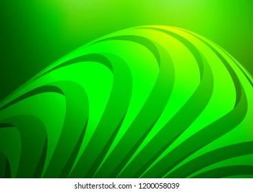 Light Green vector cover with long lines. Shining colored illustration with narrow lines. Smart design for your business advert.