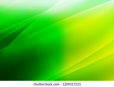 Light Green vector cover with long lines. Modern geometrical abstract illustration with staves. The pattern can be used for busines ad, booklets, leaflets