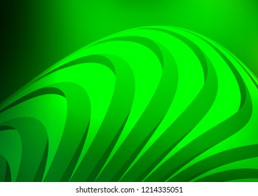Light Green vector cover with long lines. Decorative shining illustration with lines on abstract template. The pattern can be used for busines ad, booklets, leaflets