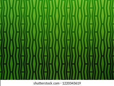 Light Green vector cover with long lines. Blurred decorative design in simple style with lines. The template can be used as a background.