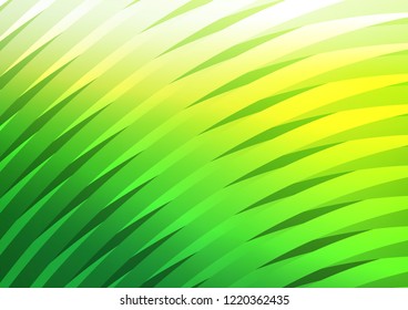 Light Green vector cover with long lines. Blurred decorative design in simple style with lines. The template can be used as a background.