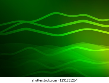 Light Green vector cover with long lines. Blurred decorative design in simple style with lines. The pattern can be used for busines ad, booklets, leaflets