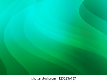 Light Green vector cover with long lines. Modern geometrical abstract illustration with staves. The pattern can be used for busines ad, booklets, leaflets