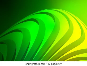 Light Green vector cover with long lines. Modern geometrical abstract illustration with staves. The pattern can be used as ads, poster, banner for commercial.