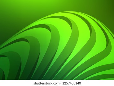 Light Green vector cover with long lines. Decorative shining illustration with lines on abstract template. Best design for your ad, poster, banner.