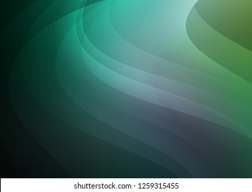 Light Green vector cover with long lines. Modern geometrical abstract illustration with staves. Best design for your ad, poster, banner.