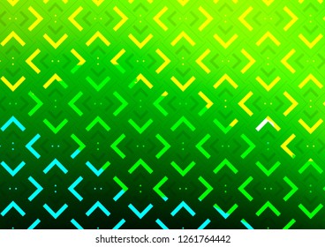 Light Green vector cover with long lines. Shining colored illustration with narrow lines. The template can be used as a background.