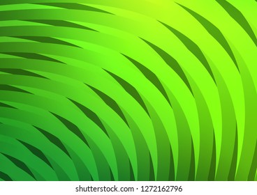 Light Green vector cover with long lines. Glitter abstract illustration with colored sticks. Best design for your ad, poster, banner.