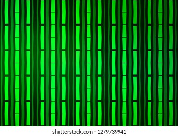 Light Green vector cover with long lines. Glitter abstract illustration with colored sticks. Smart design for your business advert.