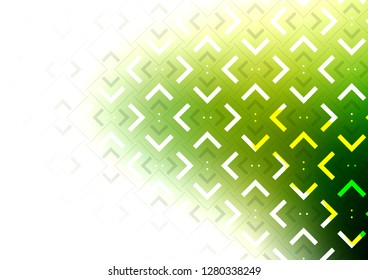 Light Green vector cover with long lines. Decorative shining illustration with lines on abstract template. The pattern can be used as ads, poster, banner for commercial.