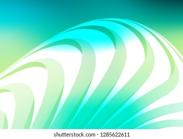 Light Green vector cover with long lines. Lines on blurred abstract background with gradient. The pattern can be used for busines ad, booklets, leaflets