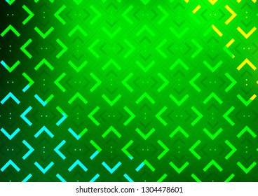 Light Green vector cover with long lines. Decorative shining illustration with lines on abstract template. The template can be used as a background.