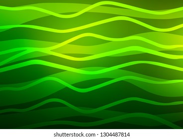 Light Green vector cover with long lines. Blurred decorative design in simple style with lines. The pattern can be used as ads, poster, banner for commercial.