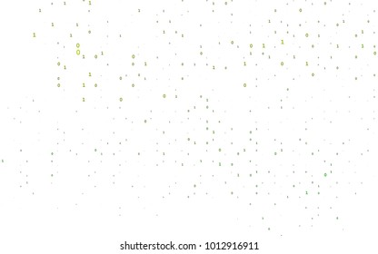Light Green vector cover with mathematic symbols. Illustration with Numeral symbols on abstract template. The pattern can be used as ads, poster, banner for books.