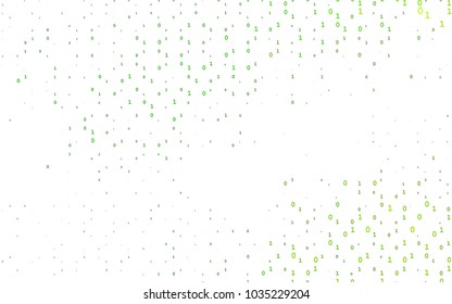 Light Green vector cover with mathematic symbols. Shining colorful illustration with isolated Digit signs. Smart design for your business advert of university.