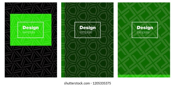 Light Green vector cover for notebooks. Web interface on abstract background with colorful gradient. Template for magazines, jurnals.