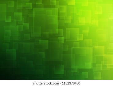 Light Green vector cover in polygonal style. Abstract gradient illustration with rectangles. The template can be used as a background.