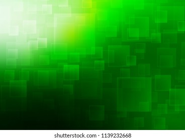 Light Green vector cover in polygonal style. Modern abstract illustration with colorful rectangles. Pattern for busines ad, booklets, leaflets
