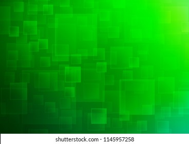 Light Green vector cover in polygonal style. Illustration with set of colorful rectangles. Pattern can be used for websites.