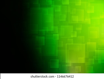 Light Green vector cover in polygonal style. Abstract gradient illustration with rectangles. Pattern can be used for websites.