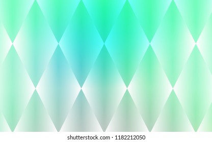 Light Green vector cover in polygonal style. Beautiful illustration with rectangles and squares. Pattern for commercials.