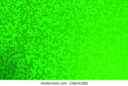 Light Green vector cover in polygonal style. Triangles on abstract background with colorful gradient. Pattern can be used for websites.