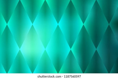 Light Green vector cover in polygonal style. Rectangles on abstract background with colorful gradient. The template can be used as a background.