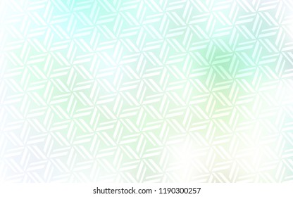 Light Green vector cover with polygonal style. Decorative design in abstract style with triangles. Best design for your ad, poster, banner.